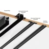 New Smart Magnetic Track Light 6MM-Thin Ultra Slim Surface Rail Led Flood Grille Spotlight Aluminum Tuya Zigbee 3.0 Black White 5
