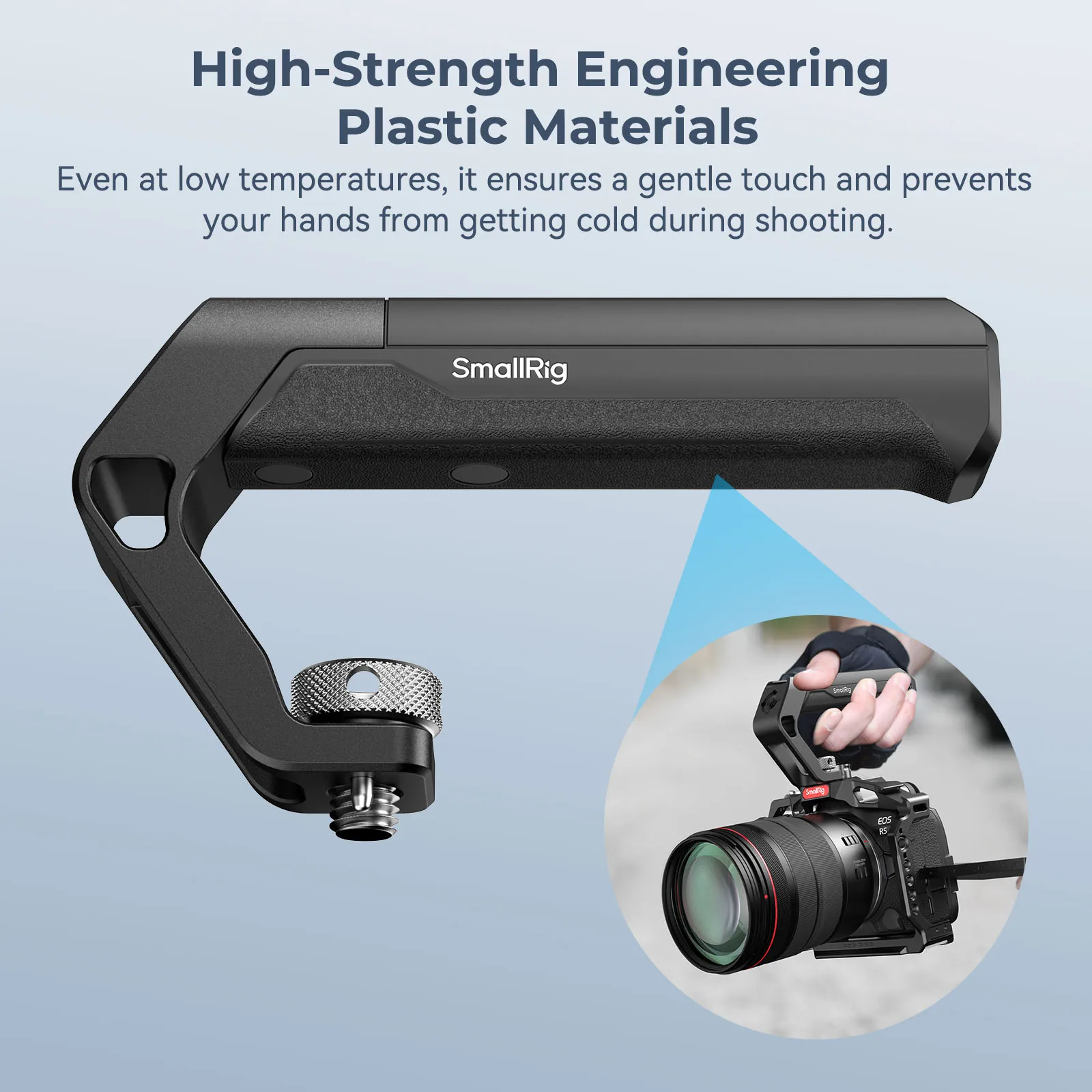 Universal ARRI Locating Top Handle (Tiny), Lightweight Grip with Cold Shoe For D