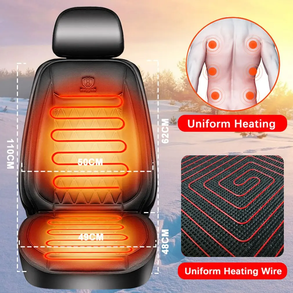 Universal 12V Autos Sitz Abdeckung Heizung Auto Sitz Beheizt Kissen Warmer  Winter Thermische Sitzkissen Pad Auto Zubehör - AliExpress