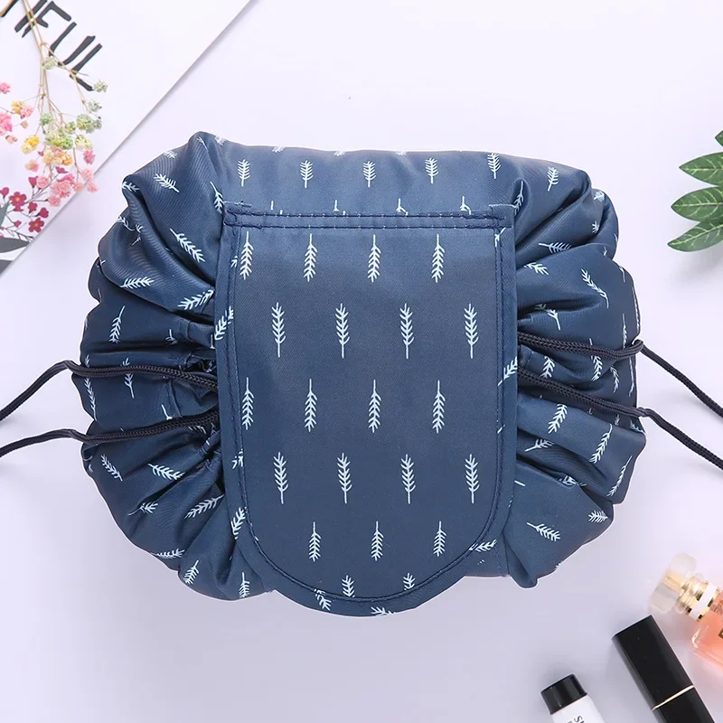 Lazy Drawstring Cosmetic Bag Travel Wash Storage Bag Makeup Organizer Women makeup organizer makeup storage box cosmetic storage box