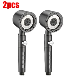 Water - Saving Handheld Spa Shower Head with Adjustable Spray Patterns (Gray 2pcs)