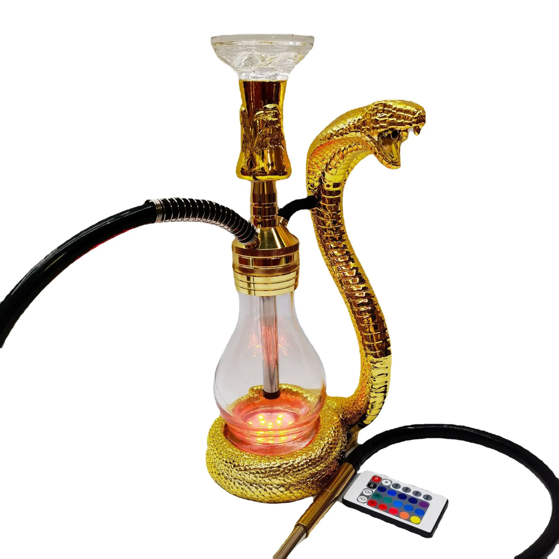 Cobra Mouth Out Smoke Craft Shisha Set Smoking Tools Pipes Accessory Resin Handicraft Ornaments Gift Creative Arabian Hookah