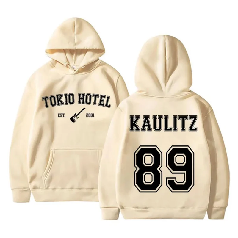 

Rock Band Tokio Hotel Men's Hoodie Men's and Women's Fashion Simple Long sleeved Sweatshirt Street Trend Y2k Style Large Hoodie