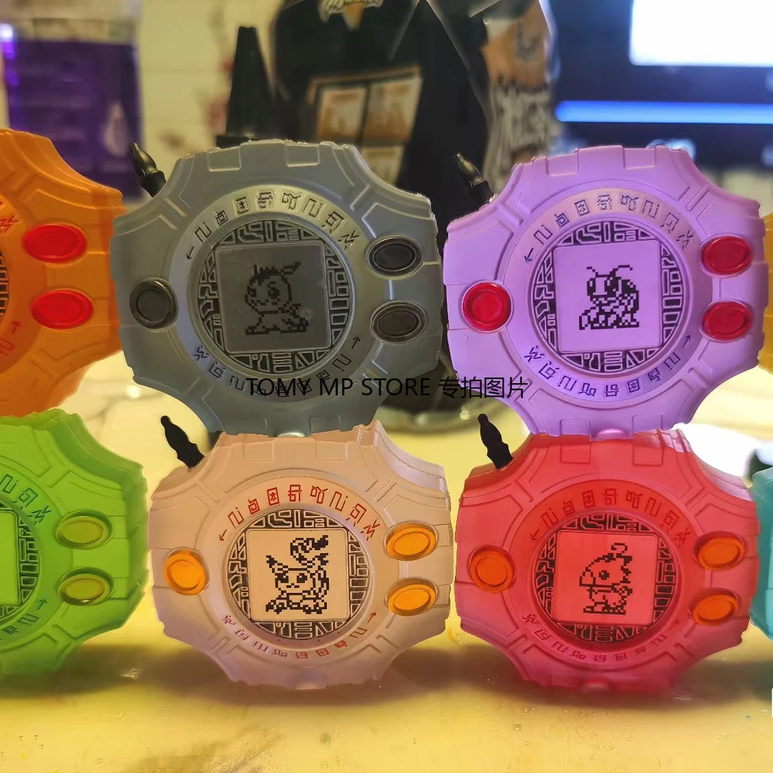 Digimon Digivice Agumon Garurumon Agumon Garurumon Mochimon Greymon Evolver Trasparente Soft Glue Figure Model Toys