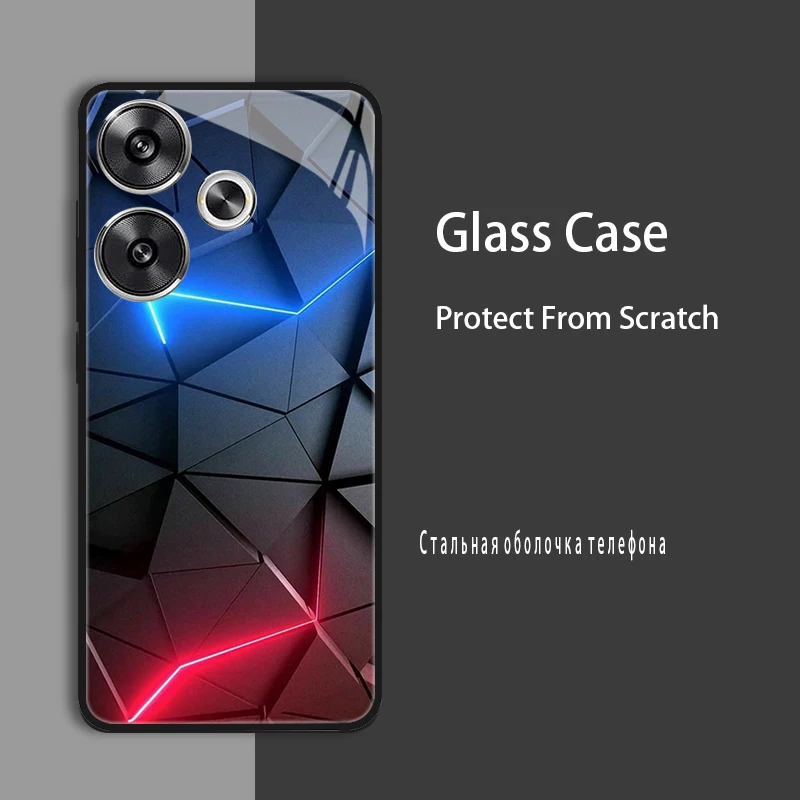 Enhanced Shockproof Tempered Glass Case Cover with Bumper Protection