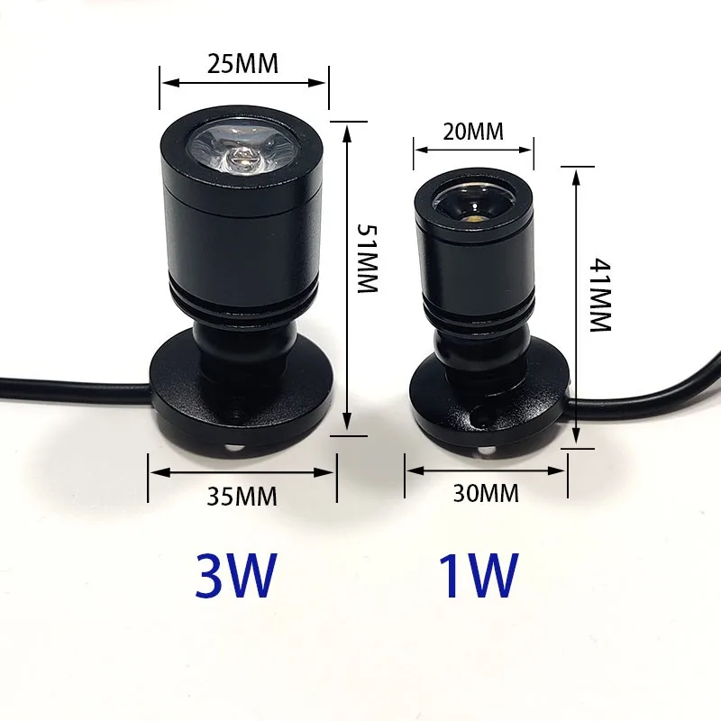 Led downlight led spotlight USB 5V Led spot light 1W 3W surface mounted cabinet showcase counter jewelry lamp rotatable angle ceiling mini spotlight