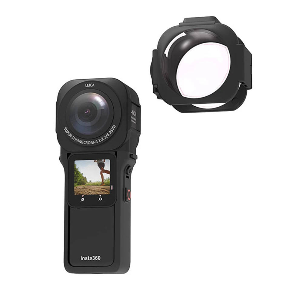 Acessórios da Câmera Capa de Lente Protetora Anti-risco Protetor de Proteção Case para Insta360 um rs Câmera Panorâmica de Polegada - Image 3