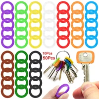10-50Pcs Hollow Rubber Key Covers Key Caps Elastic Key Identifiers Covers Soft Silicone Key Protector Markers Key Accessories 1