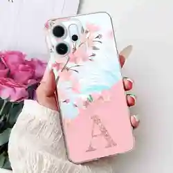 New Design Floral Letter TPU Soft Silicone Phone Case - 6.57 Cover, Elegant and Durable Protection - Oppo Reno14 F 5G (3A)