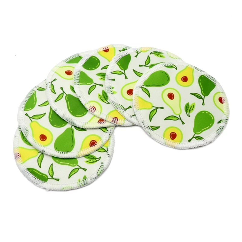 Nursing Pads 6pcs/set Washable Breast Breastfeeding Super Absorbency Mat for Mum Waterproof Feeding Pad Reusable Supplies 5