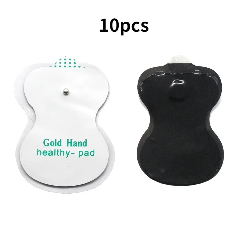 10Pcs Self Adhesive Replacement Electrode Pad Tens Digital Therapy Machine Low Frequency Massager Oval Wordless Electrode Patch electrode pads