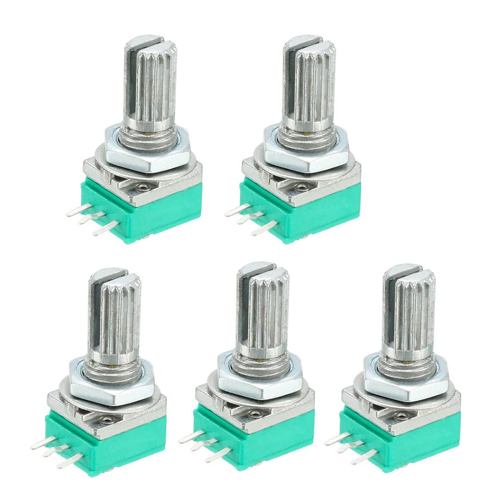 5Pcs Potentiometers Industrial Switches RK097 RK097N 3Pin B1K 5K 10K