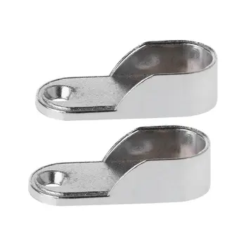 2023 ใหม่ 2 ชิ้นตู้เสื้อผ้าเสื้อผ้าท่อสนับสนุนตู้เสื้อผ้า Rod Pole End Bracket หนาผู้ถือ 2