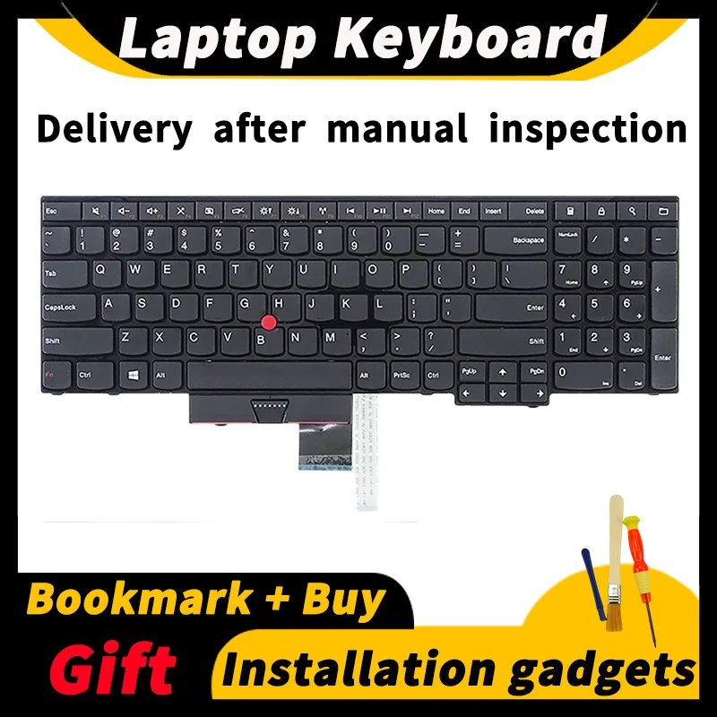 

Клавиатура с английской раскладкой для Lenovo ThinkPad E530 E530C E535 E545 04Y0264 04Y0301 04W2443 PN 0C01663