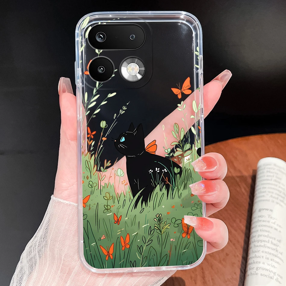 Stylish Soft Slim TPU Clear Silicone Phone Case - Lightweight Protective Cover