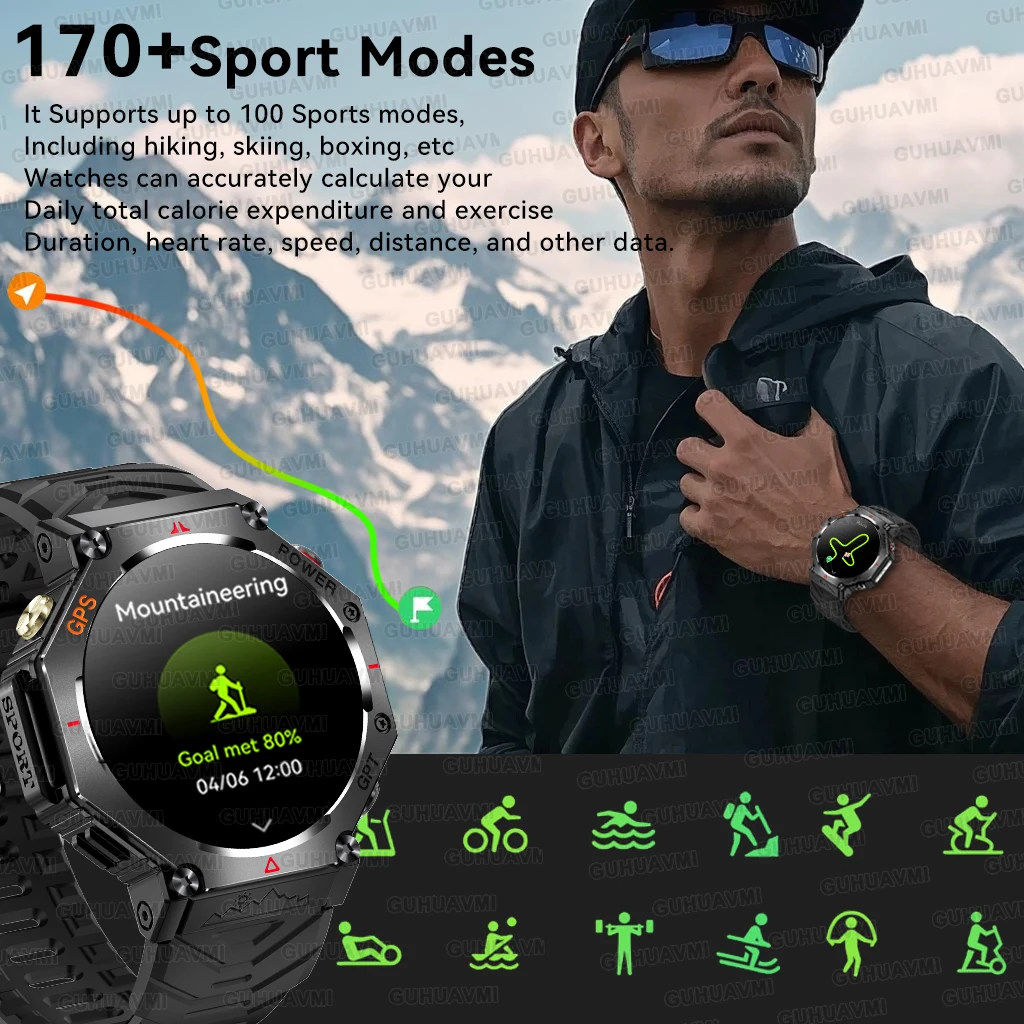 2025 nuevo t-rex Ultra al aire libre GPS reloj inteligente