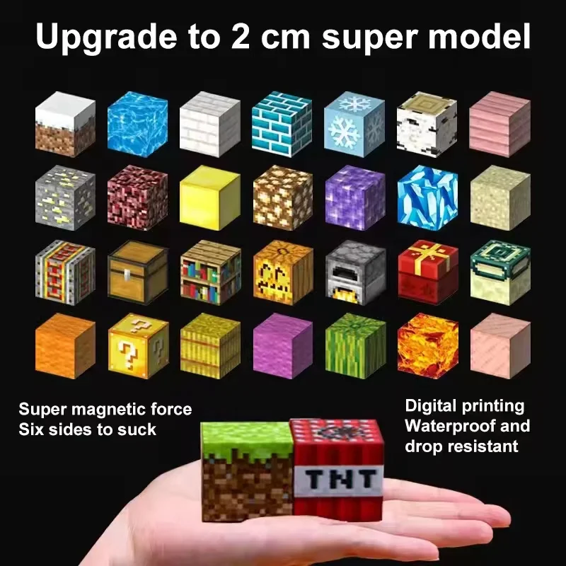 Magnetic Block Building Block Magnet My world children's puzzle assembled magnetic toy for boys and girls