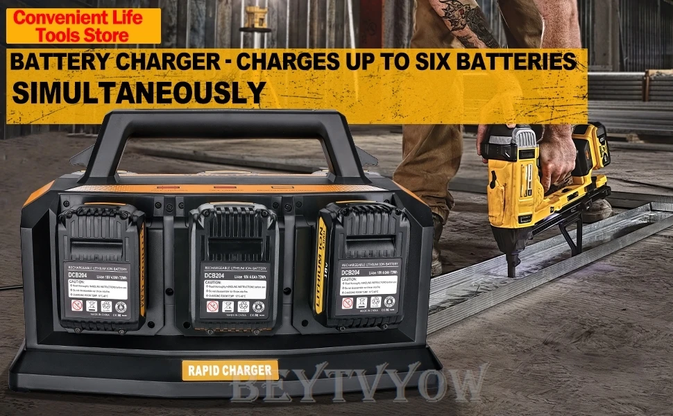 Super Battery Charger for Dewalt 20V Battery And FlexVolt 20V/60V Battery Rapid