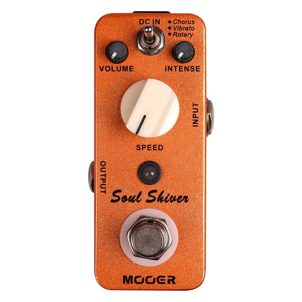 

MOOER Soul Shiver Modulation Guitar Effect Pedal True Bypass 3 Modes Chorus/ Vibrato/ Rotary Multi Modulation Classic 60's Sound