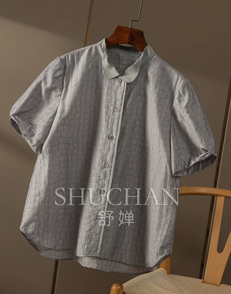 new 2024 sweet shirts for women  tops mujer  lyocell  Polyamide  blusas mujer de moda verano summer short sleeve