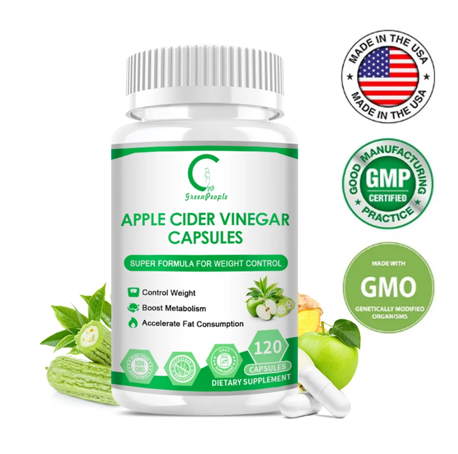 Apple Cider Vinegar Multivitamin Capsule , Apple Citrus, With Cider Vinegar + Folic Acid, Natural