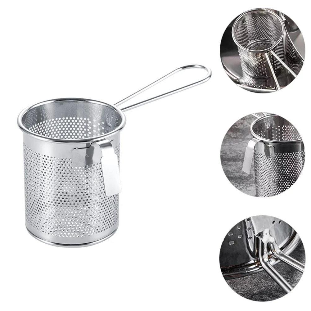 

Asian Strainer Mesh Food Strainer Stainless Steel Skimmer Spoon Dumpling Strainer Hot- Pot Separation Sieve Hanging Colander