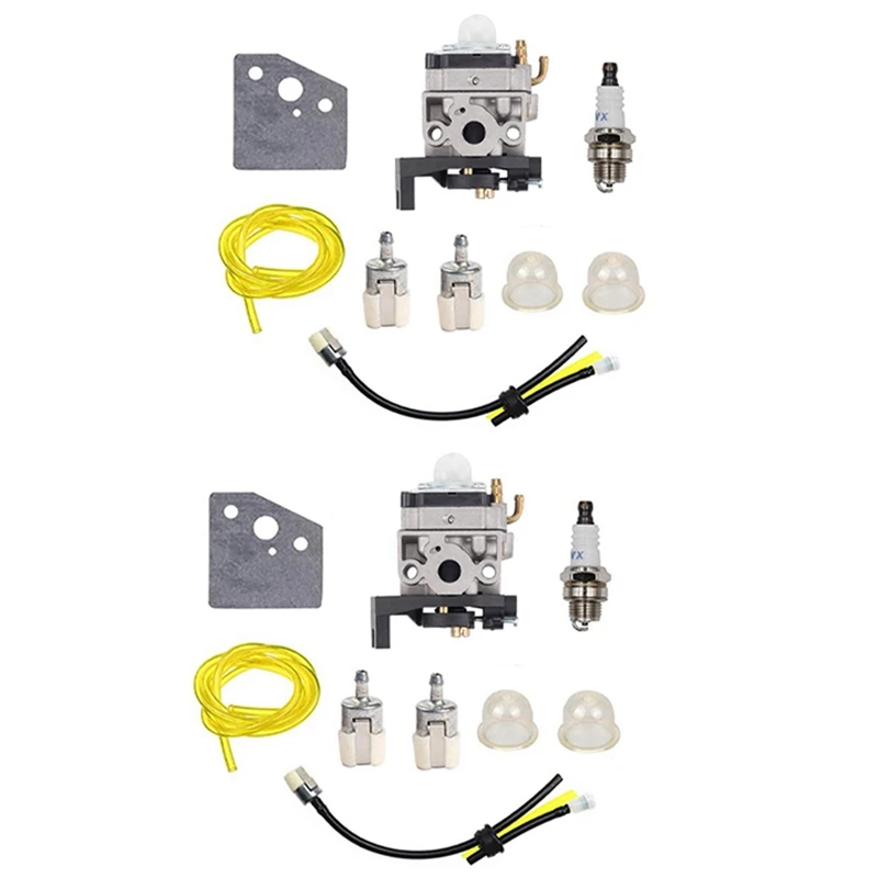 

2X прокладка карбюратора, Свеча зажигания, топливная труба в сборе для Honda GX25 GX35 GX 25 35 HHT35 HHT35S FG110 двигатель газонокосилки