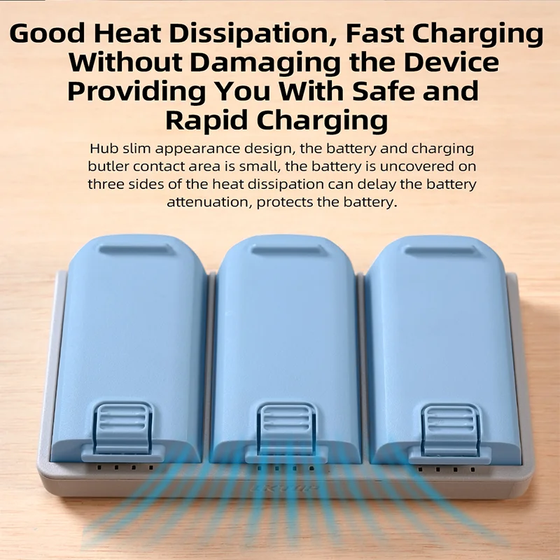 Chargeur rapide 65W 3 voies pour batterie DJI NEO