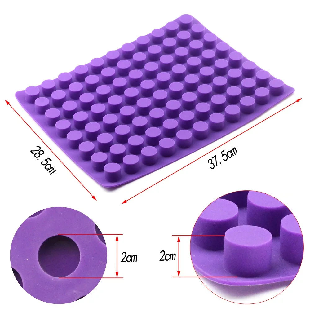 

88 Cavity Square Silicone Mold Mini Candy Chocolate Gummy Ice Cube Jelly Truffles Pralines Ganache Moulds Cake Decorating Tools