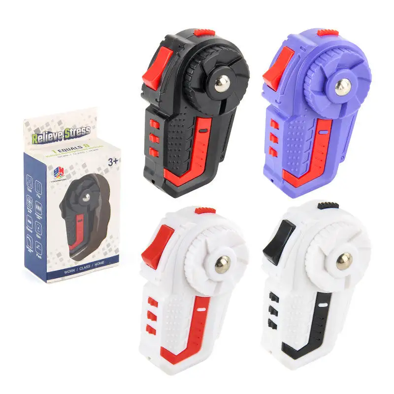 Decompression Handle Relieve Anxiety Handle Toys Stress Relief With-handle Game Baby Mini Red And White Children's Toys 1pc