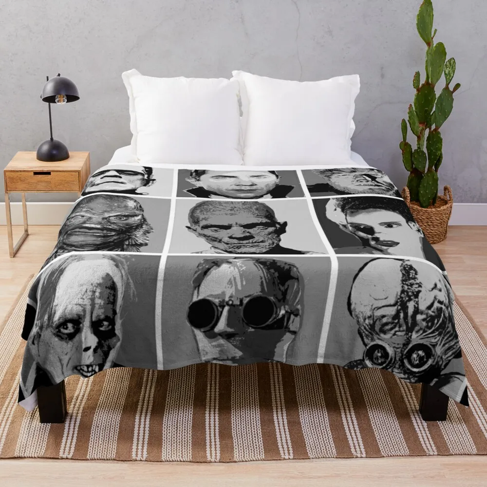 

Universal Warhol Black&White Throw Blanket sofa Decorative Sofa Blanket Blankets For Baby bed plaid