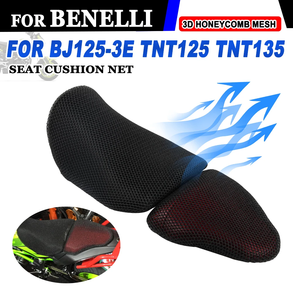 Motorcycle Accessories Protecting Cushion Seat Cover For Benelli TNT125 TNT135 BJ125-3E TNT 125 Nylon Fabric Saddle Seat Cover выхлопная труба tnt125 tnt35 для мотоцикла benelli tnt 125 135