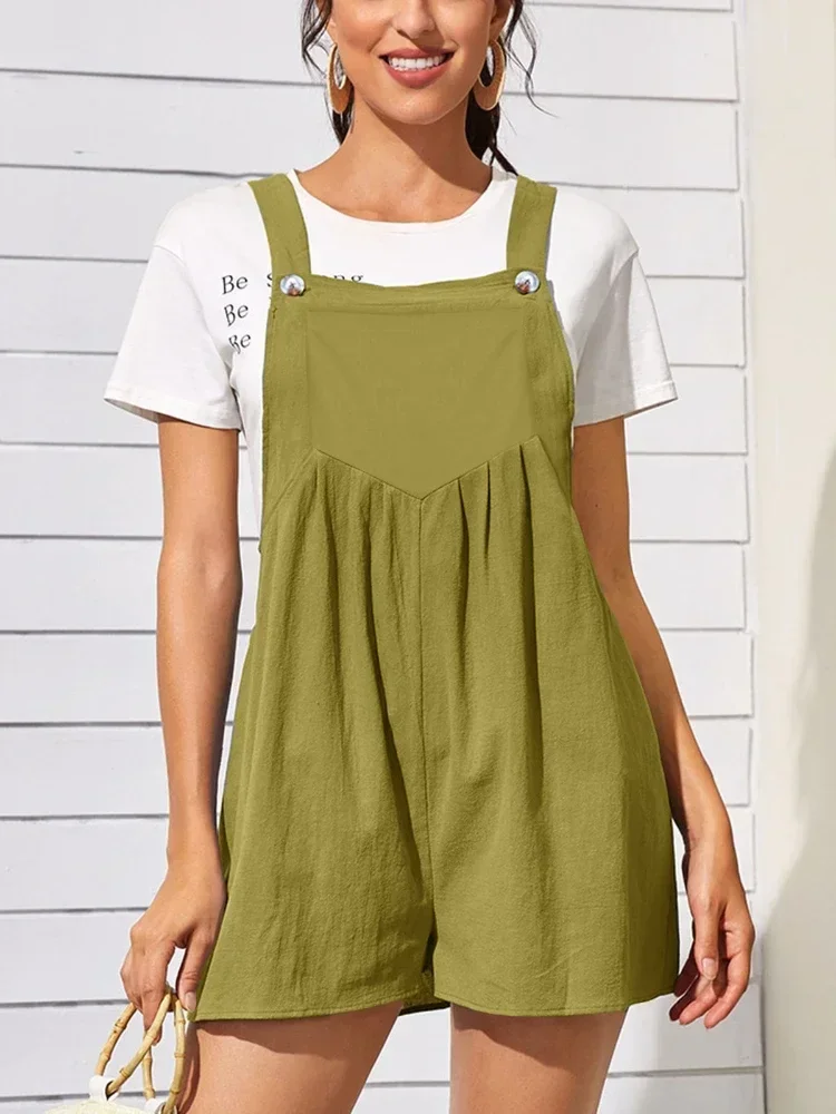 

2023 Summer New Large Size Bagged Loose Casual Wide Leg Shorts Straps Solid Color Comfortable Casual Women's Shorts Sweatpants