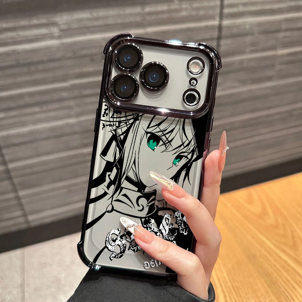 Fate A-Arthurs Joan Saber Anti-Drop Transparent Phone Case