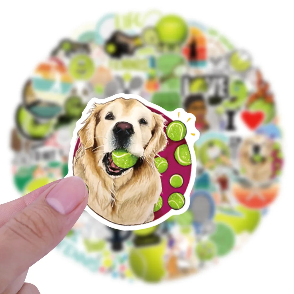 Tennis Sports Cartoon Stickers Graffiti Decals Waterproof Aesthetic DIY Skateboard Bike Suitcase Freezer Laptop 10/30/50/110PCS