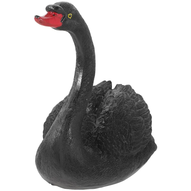3Db Reális Hattyú Figura Torta Díszítő Gyanta Tó Szobor Dekorációhoz - Image 6