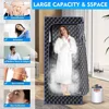 Portable Sauna Room, Large Space Family Sauna Tent with 3L 1100W Steam Engine and Chair, Foot Massager, Remote Control (black) 3