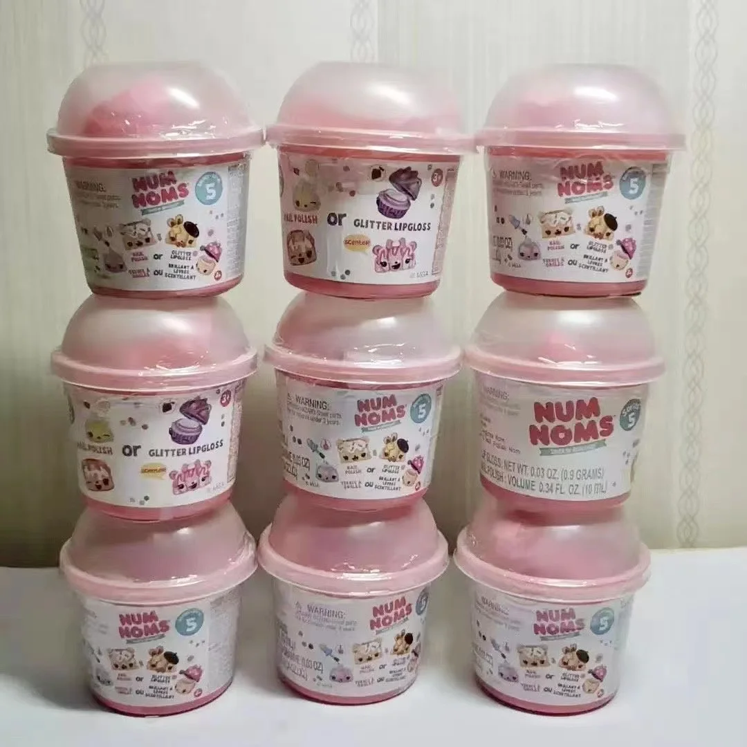 Num Noms series 5 Slime Surprise Toys for Girls Fluffy Slime Mystery Makeup Lip Gloss Smell Snackables Kawaii Dolls makeup toy princess pretend toys cosmetics set