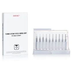 Precision Hobby Hand Drill Bit Set 0.3 - 1.2mm - 10 Pieces, Silver (Set)