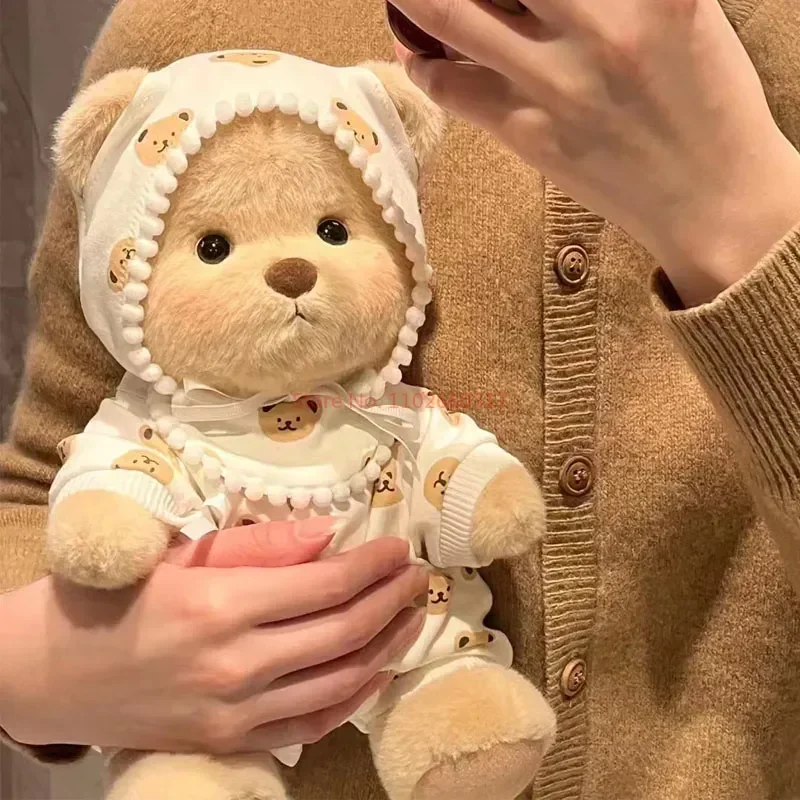 30cm Plush Toy Bear Clothes For Kawaii Plush Doll Clothing Soft Bear White Brown Comfortable Change Of Clothes Cute Bear Kid Toy 4