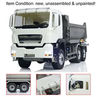 In Stock 6*6 LESU RC Hydraulic Dump Truck 1/14 Remote Control Dumper Car Tamiyaya Tipper Model Light Sound Set Toys TH02557 1