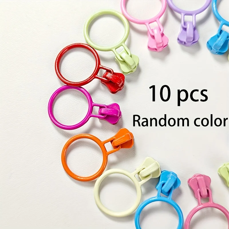 10 pcs3# Metal Zipper Pullers for Stationery Pen Bags Shoes Boots Bags