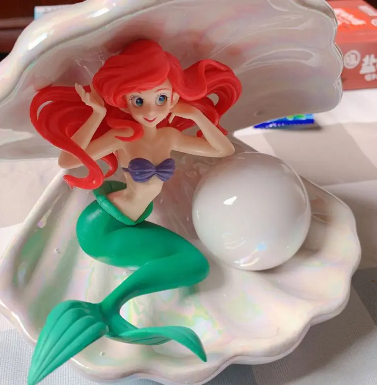 Disney Princess The Little Mermaid Ariel Pearl Shell Lamp PVC