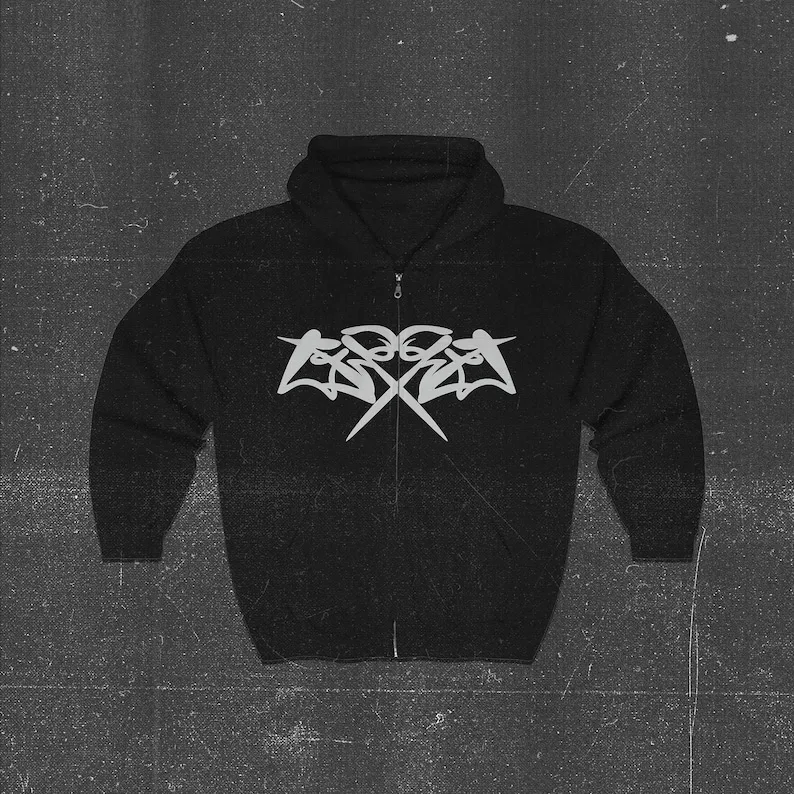 

Y2K Embroidery Zip Up Oversized Sweatshirts 2023 autumn Goth Hoodies Women Grunge Hooded Jacket Streetwear Y2K clothing Hip-Hop