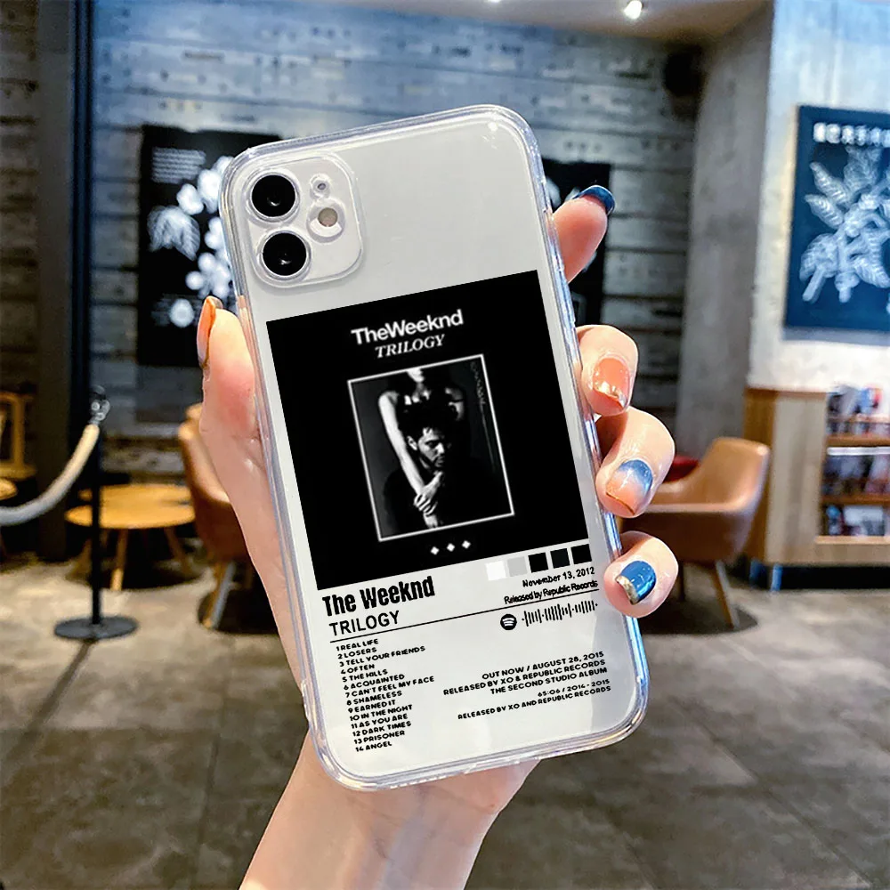 The Weeknd Minimalist Poster Fashion Transparent Phone Case