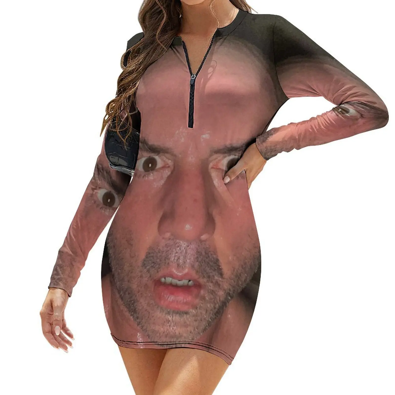 

Joe Rogan Sauna Face Long-Sleeve Bodycon Dress sexy dress Women's skirt evening dress ladies ladies dresses for special occasion