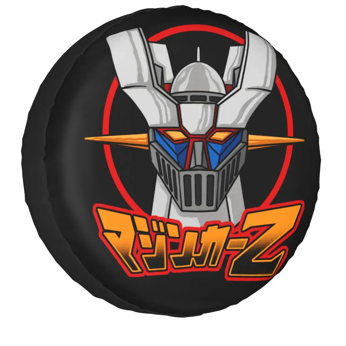 

Japanese Robot Head Spare Tire Cover for Pajero Mazinger Z SUV RV Camper Car Wheel Protectors Accessories 14" 15" 16" 17" Inch