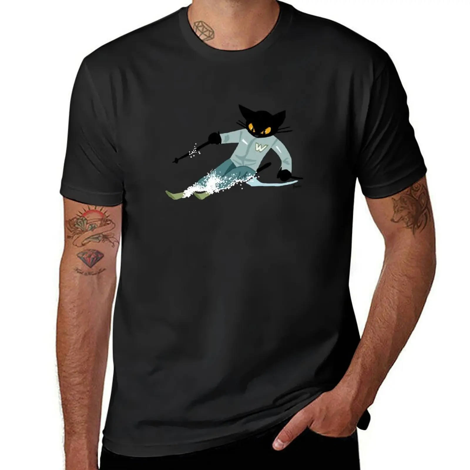 

Skiing T-Shirt plain cute tops kawaii clothes clothes for men