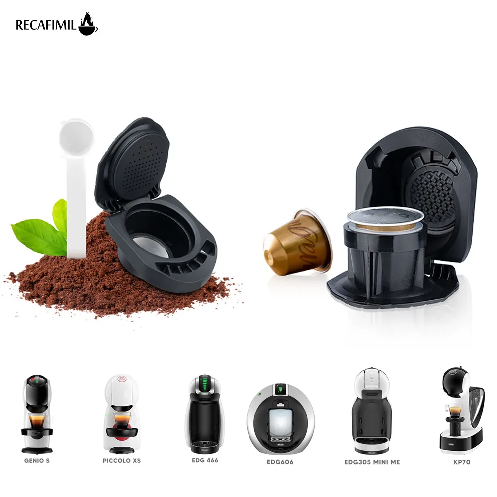 Refill Reusable Capsule Adapter for Dolce Gusto Coffee Powder or Coffee ...