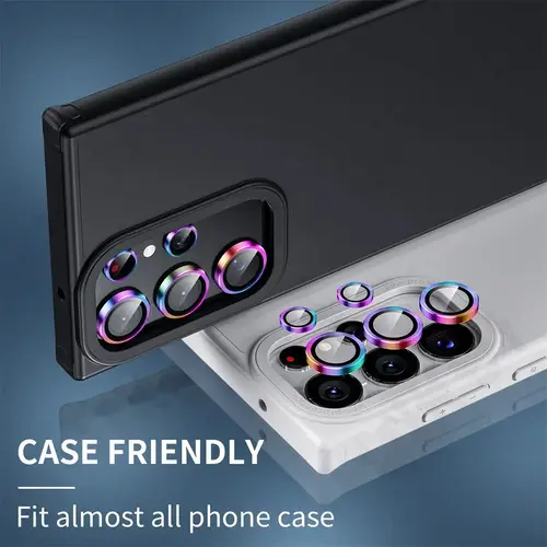 Camera Lens Protector For Samsung S25 S26 Ultra S24 S23 S22 Ultra Case Tempered Glass Film Titanium Alloy Ring Phone Accessories - Image 6